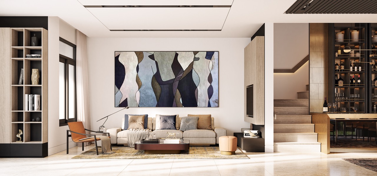 Biệt thự góc 2 mặt tiền Verosa Park Khang Điền, 416m2, 4 tầng, Sân vườn riêng image