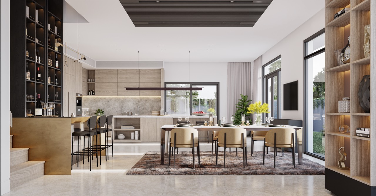 Biệt thự góc 2 mặt tiền Verosa Park Khang Điền, 416m2, 4 tầng, Sân vườn riêng image