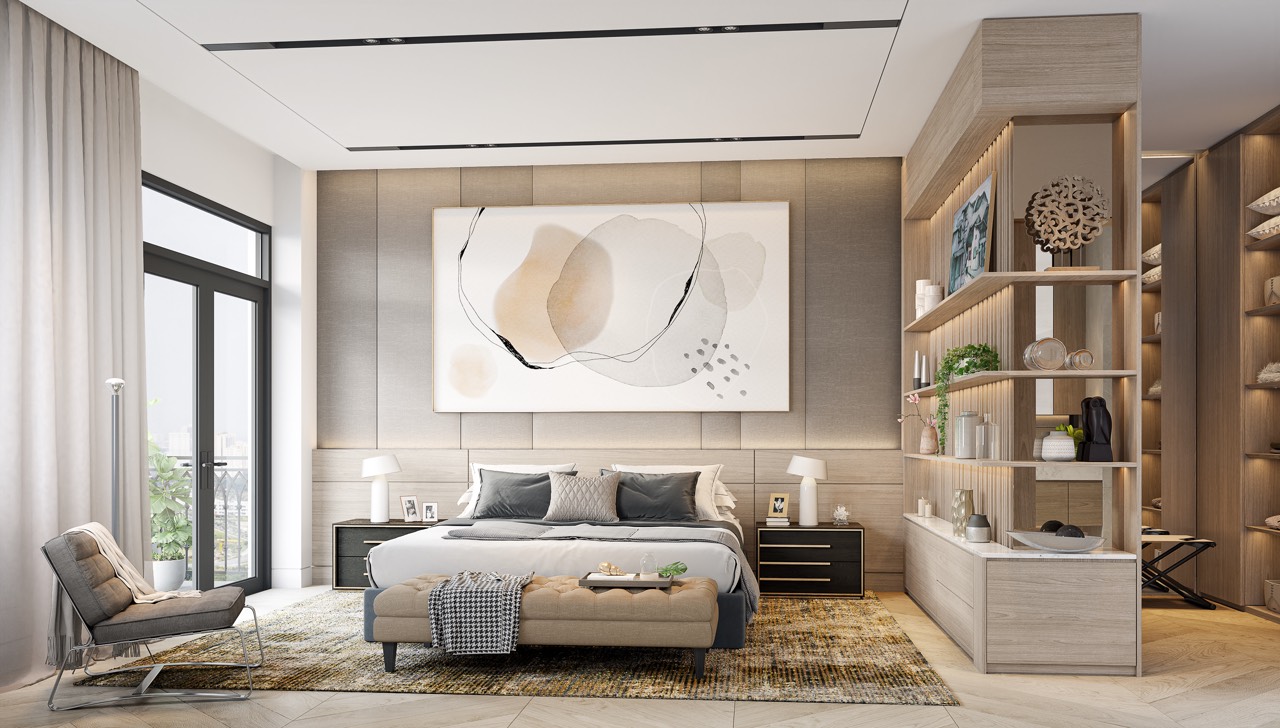 Biệt thự góc 2 mặt tiền Verosa Park Khang Điền, 416m2, 4 tầng, Sân vườn riêng image