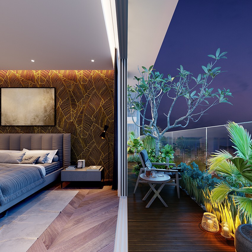 PENTHOUSE SERENITY SKY VILLA, 4 BEDROOMS, BARE SHELL, SUPER NICE VIEW image