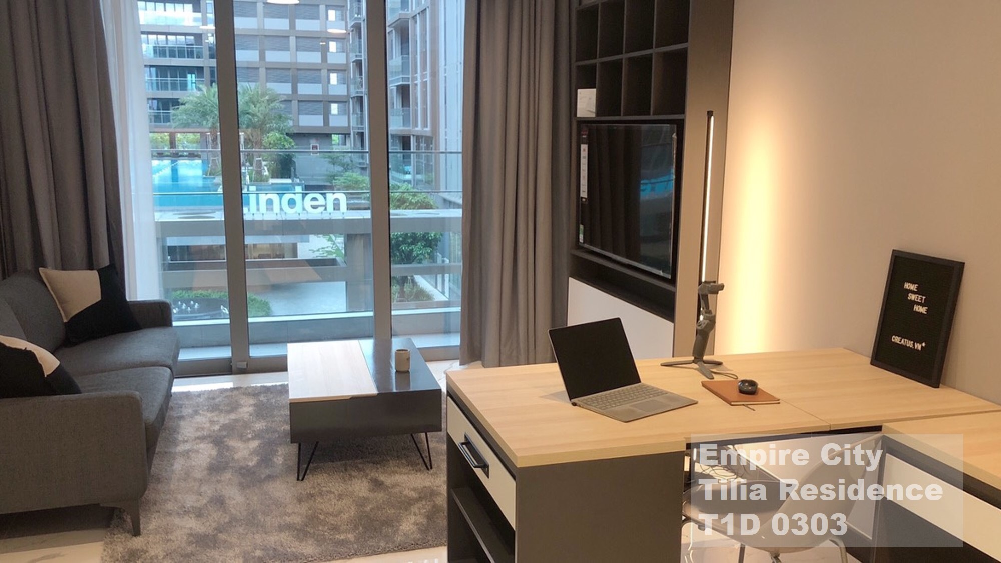 EMPIRE CITY - THU THIEM AREA, 1 BEDROOM, FULLY FURNISHED, ONLY $850/MONTH image
