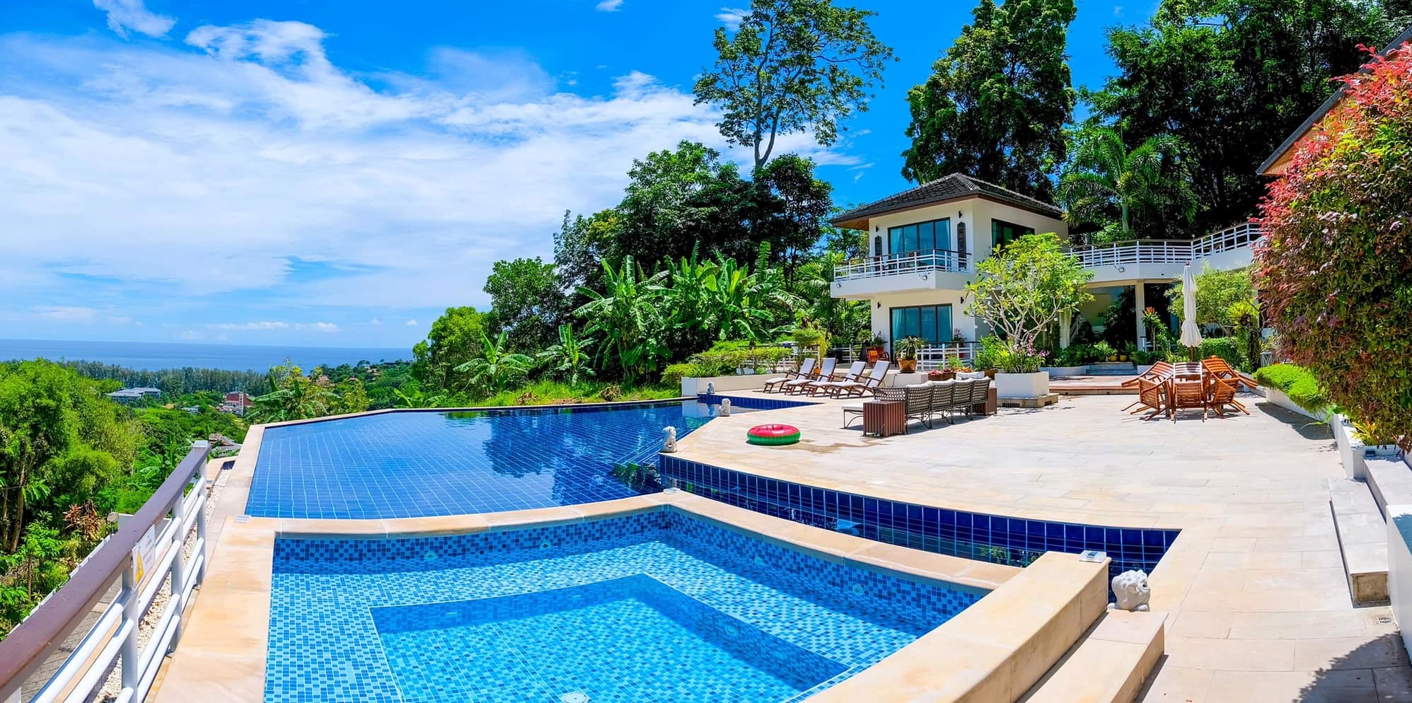 A Panoramic Ocean and lush mountains view 3 Bedrooms Villa (SUC-1055) image