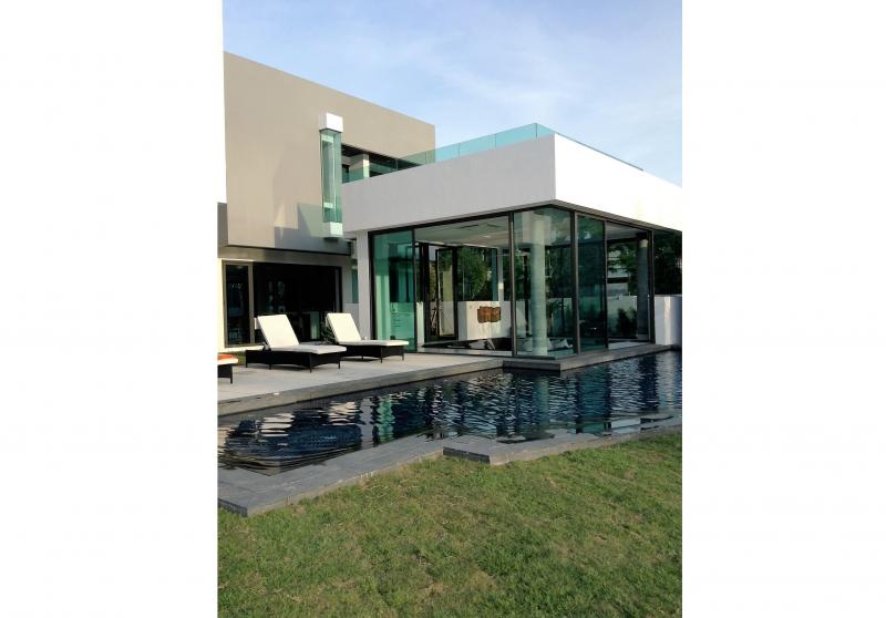 Luxury modern two-storey lake view pool villa in Laguna Homes (SUC-1057) image