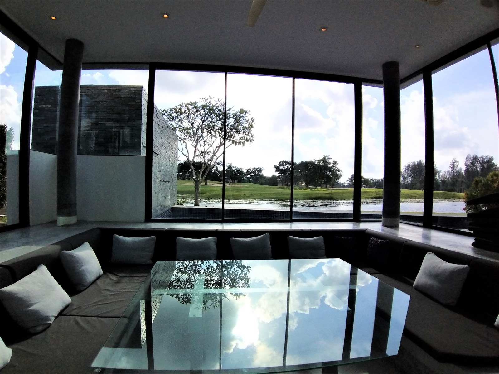 Luxury modern two-storey lake view pool villa in Laguna Homes (SUC-1057) image