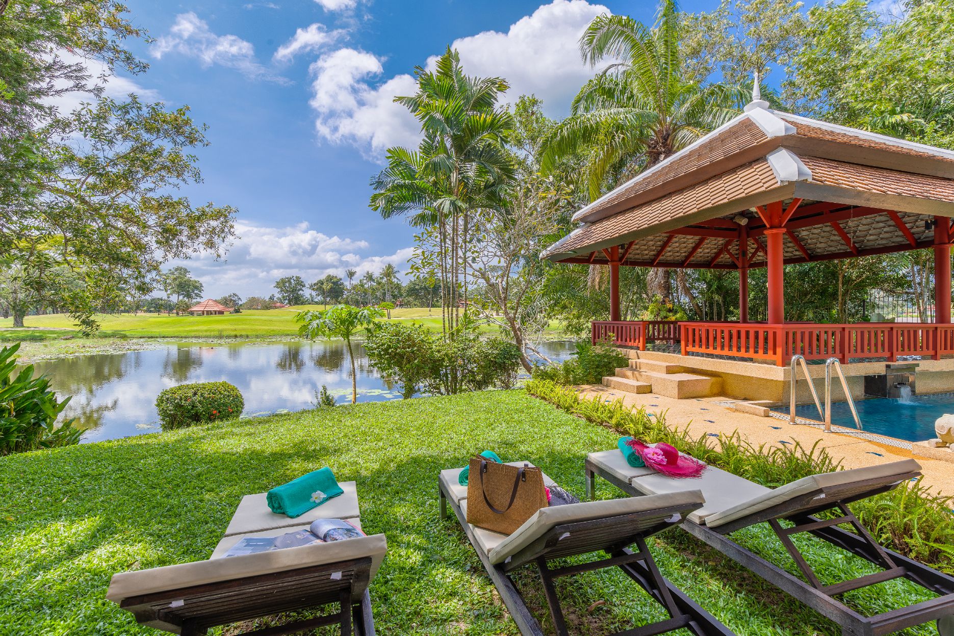 2 Story 5 Bedroom Golf and lake view private pool villa in Laguna Homes (SUC-1058) image