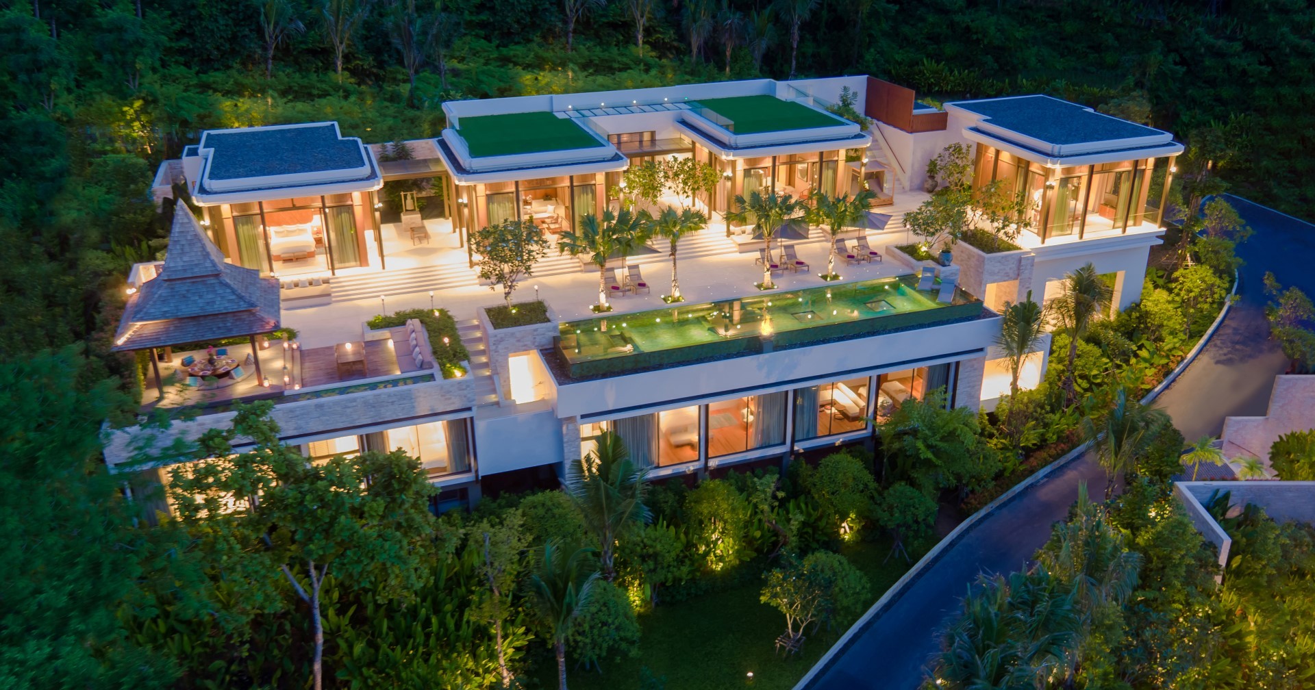 5 Bedroom  Luxury Villa with spa room and 3 expansion spaces in raw concreteat Layan Residence (SUP-1075)   image