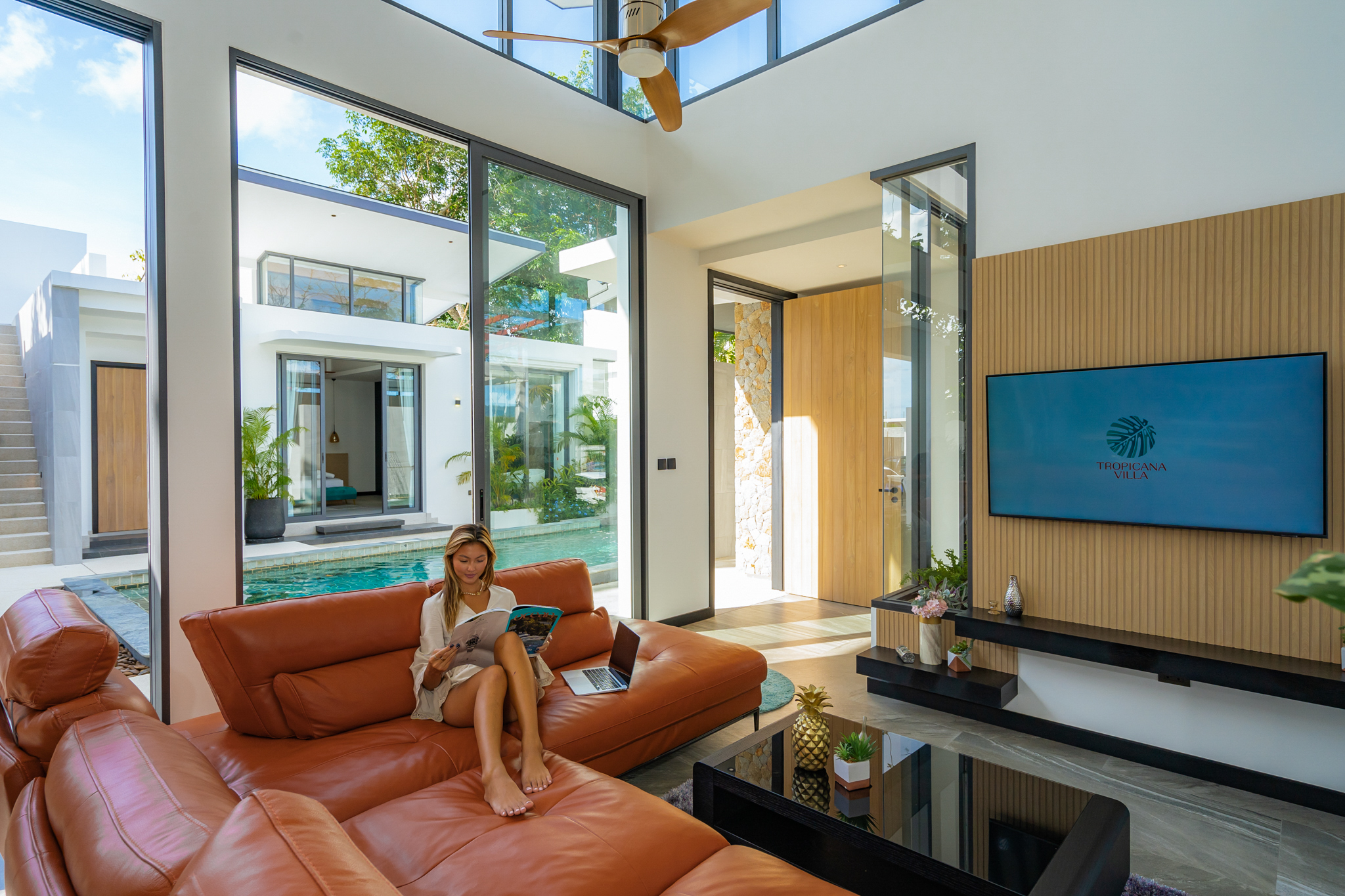 Modern​ Tropical​ Style 3 bedrooms ensuite bathroom pool villa (SUP-1082) image