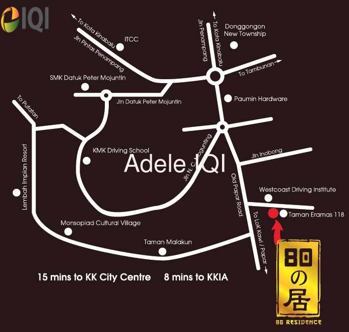 80 Residence | Ramayah Penampang | Apartment with Lift | Balcony | 1st Floor image