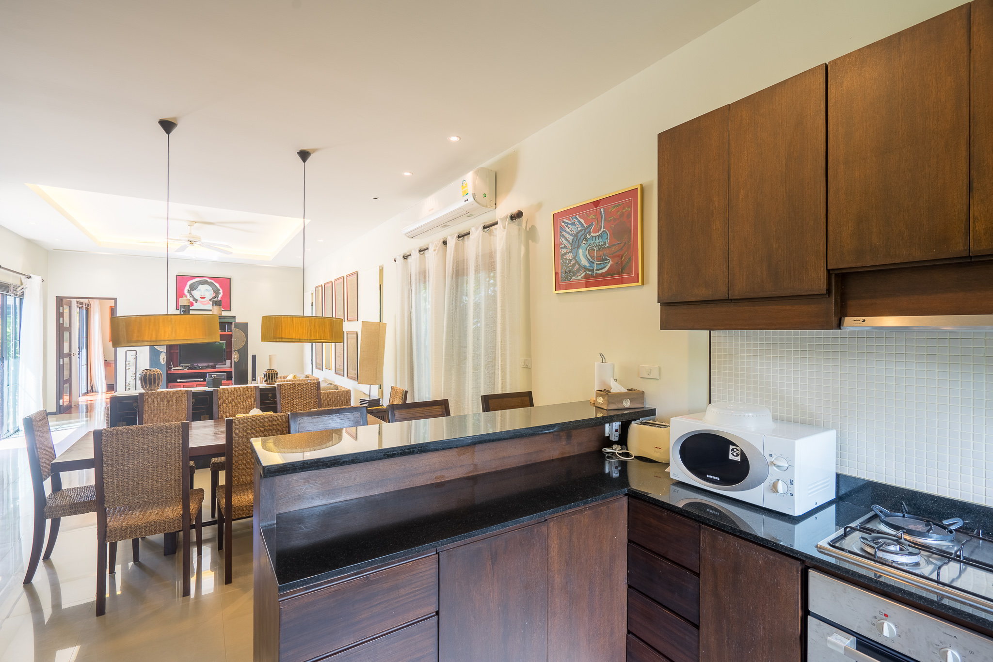 Tropical villa overlooking the hills of Nai Harn (SUC-1102) image