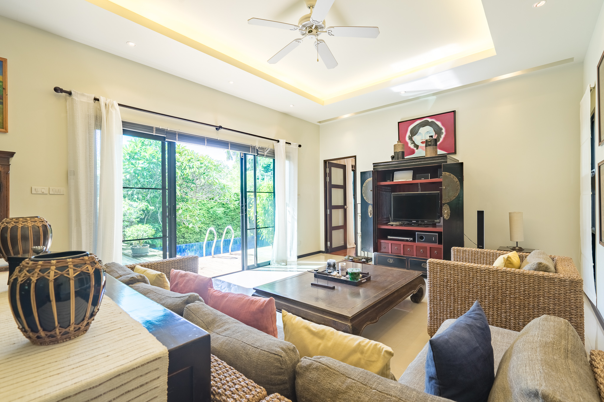 Tropical villa overlooking the hills of Nai Harn (SUC-1102) image