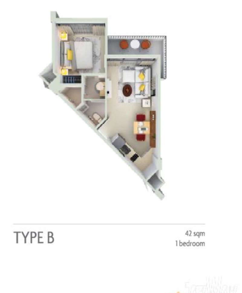 1 Bedroom Beachside in Cassia Residence (SUD-1113) image