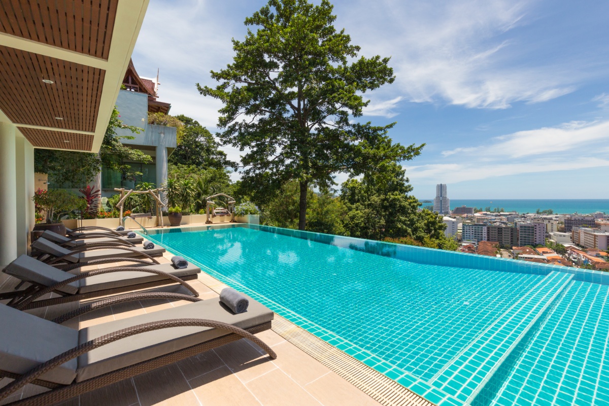 Facing west across the center of patong bay Villa Yoosook (SUC-1118) image