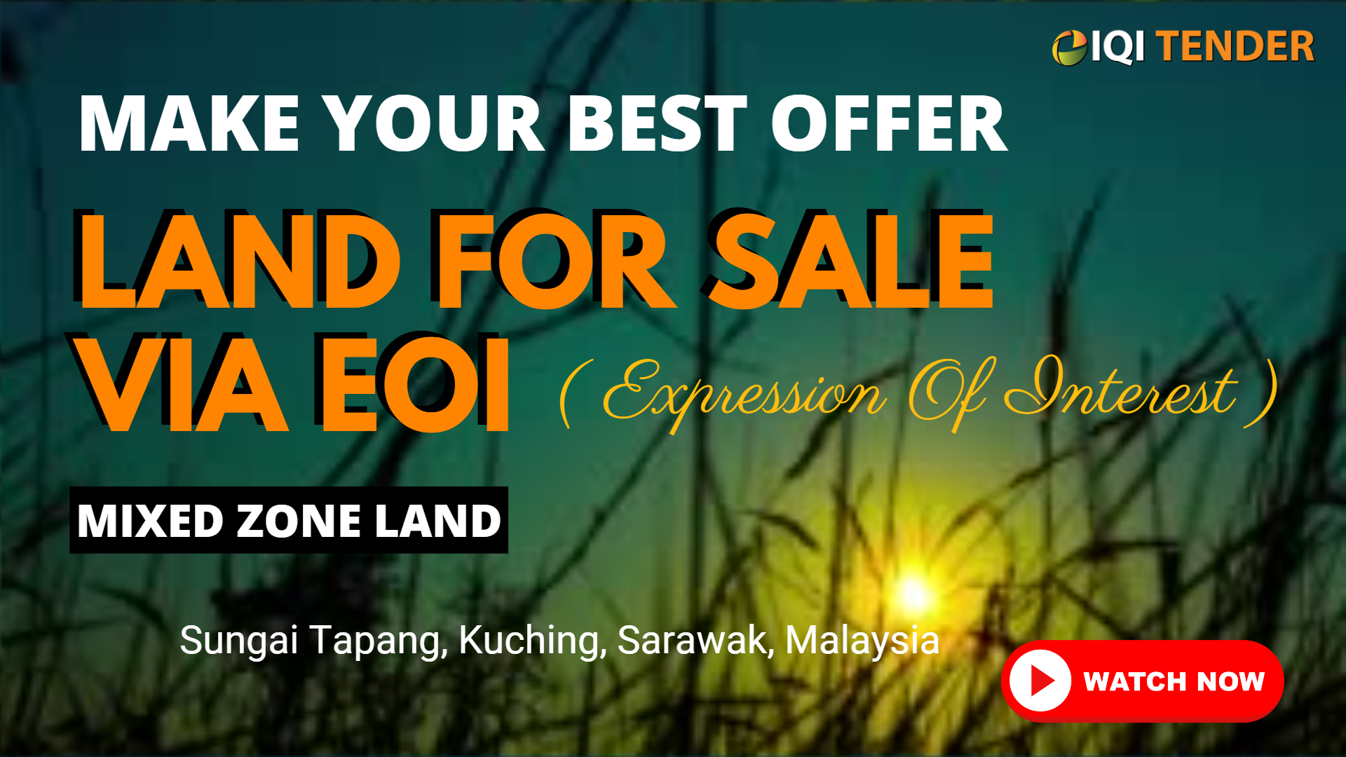A Parcel of Vacant Land @ Sg Tapang Kuching SWK FOR SALE VIA EXPRESSION OF INTEREST (EOI) image