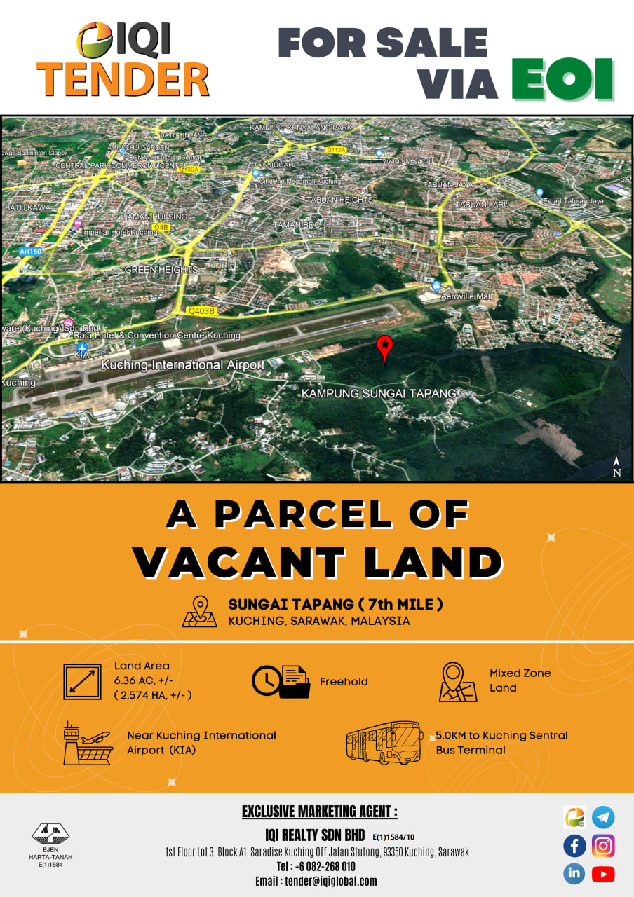 A Parcel of Vacant Land @ Sg Tapang Kuching SWK FOR SALE VIA EXPRESSION OF INTEREST (EOI) image