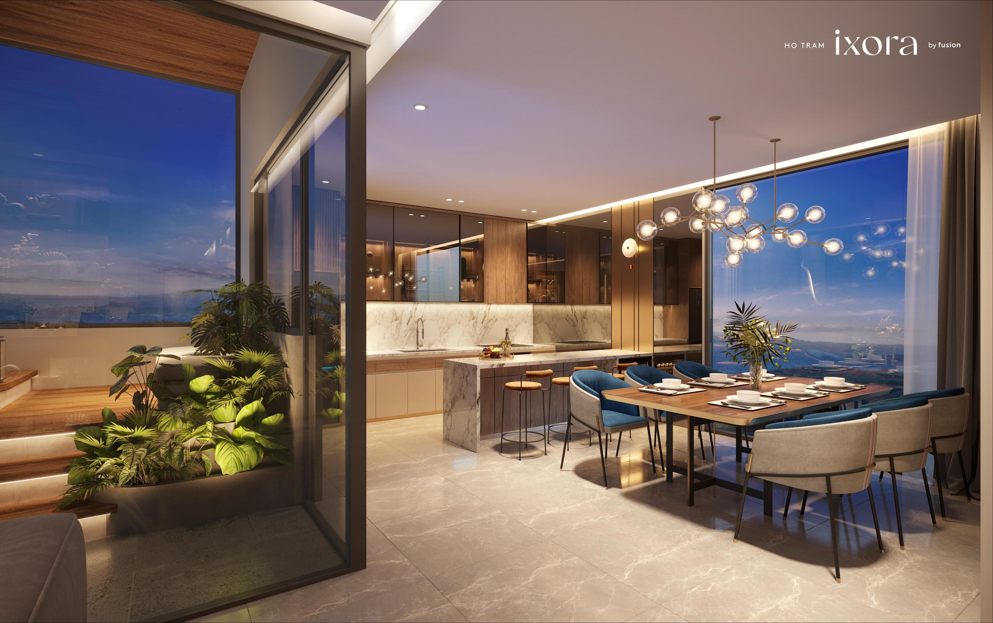 DUPLEX PENTHOUSE - IXORA HỒ TRÀM BY FUSION, 160SQM, SEA VIEW, PRIVATE POOL, LIMITED EDITION image