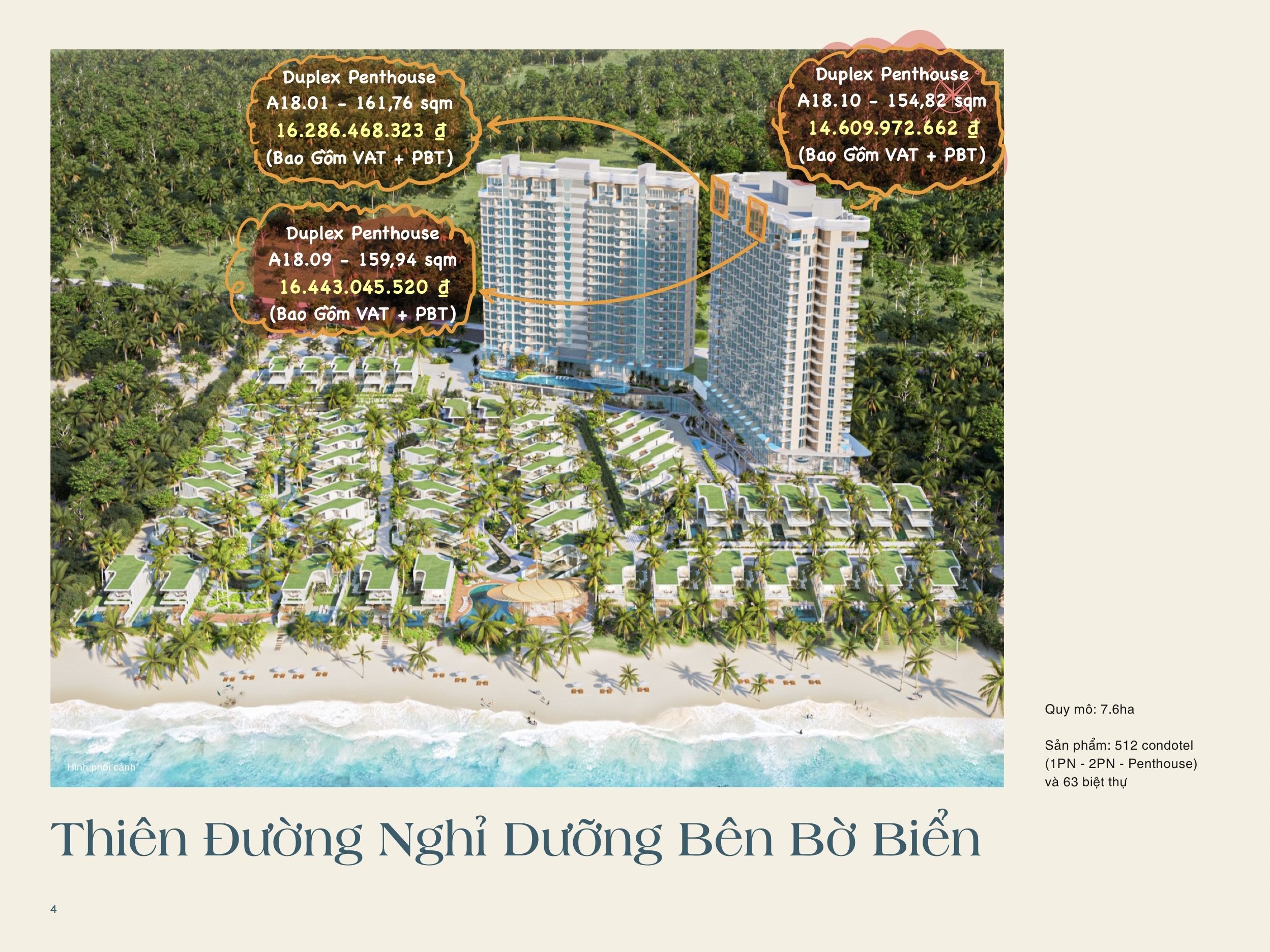 DUPLEX PENTHOUSE - IXORA HỒ TRÀM BY FUSION, 160SQM, SEA VIEW, PRIVATE POOL, LIMITED EDITION image