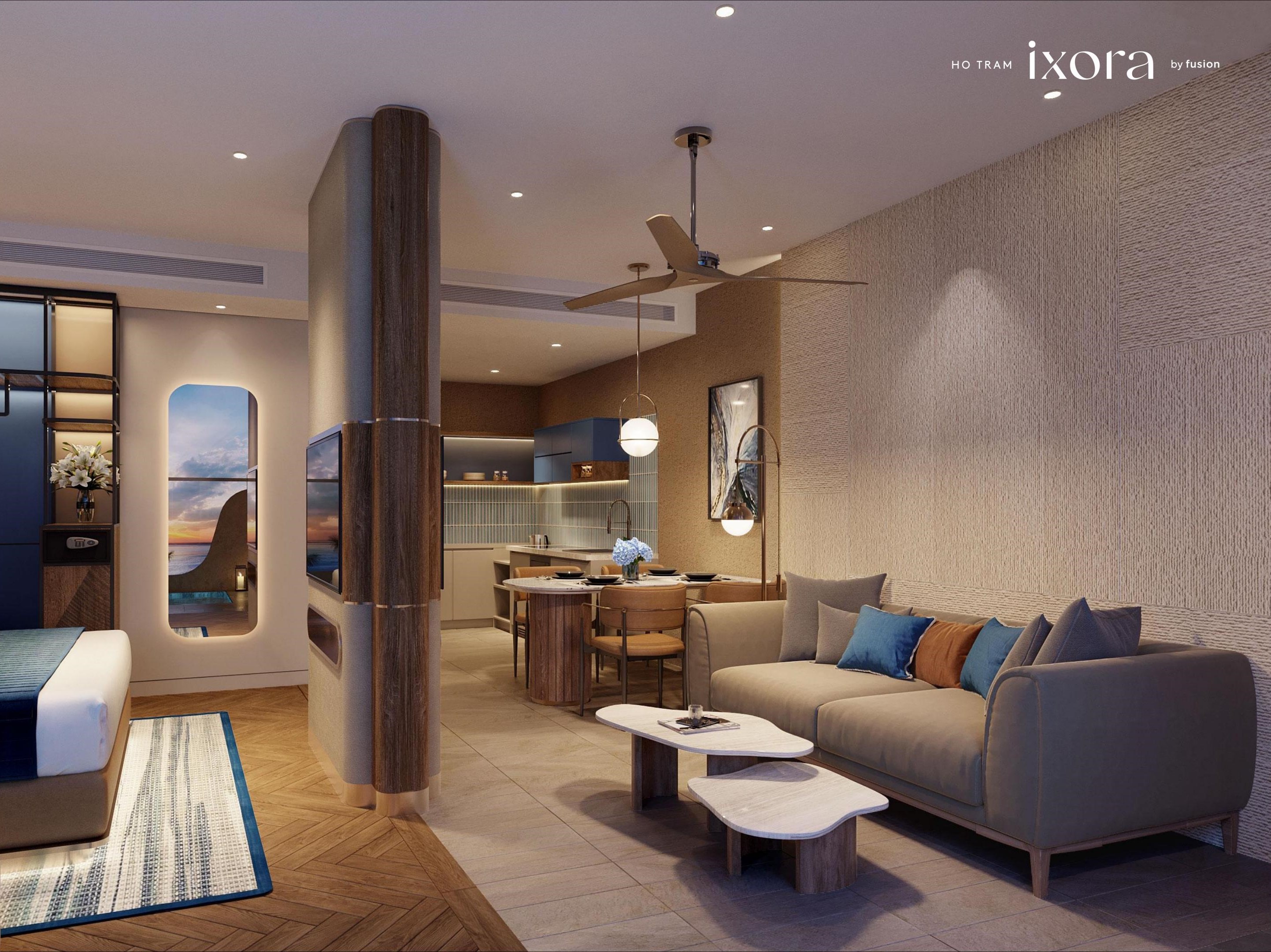 SEA HILL VILLA, IXORA HO TRAM BY FUSION, 3 BEDROOM, SEA VIEW, FULLY HIGH-END FURNISHED image