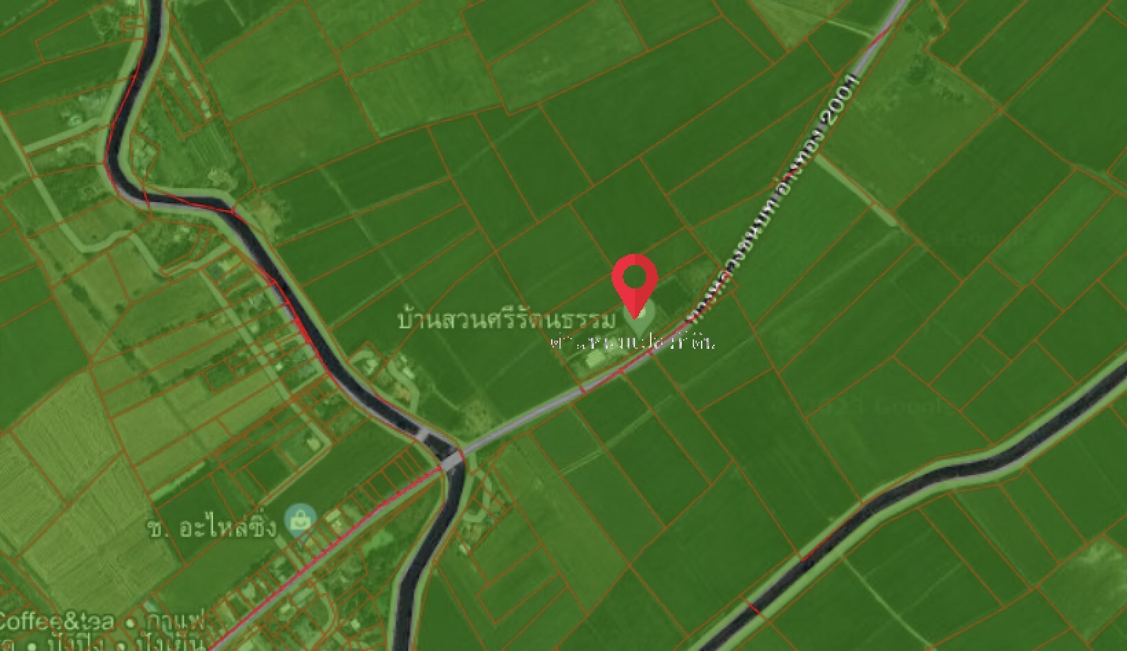 Land for sale with buildings angthong province thailand image