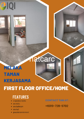 Shop Lot/Office/Home at Taman Kerjasama Bukit Beruang for Rent image