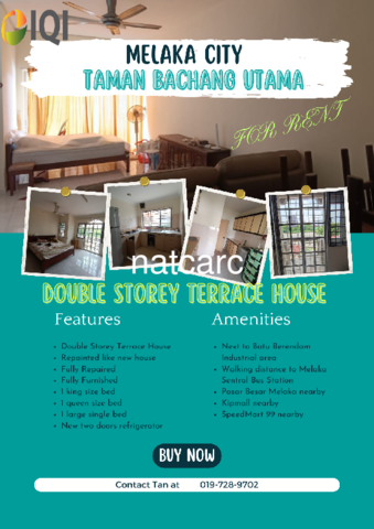 Renovated & Fully Furnished Double Storey Terrace House Tmn Bachang Utama for Rent image