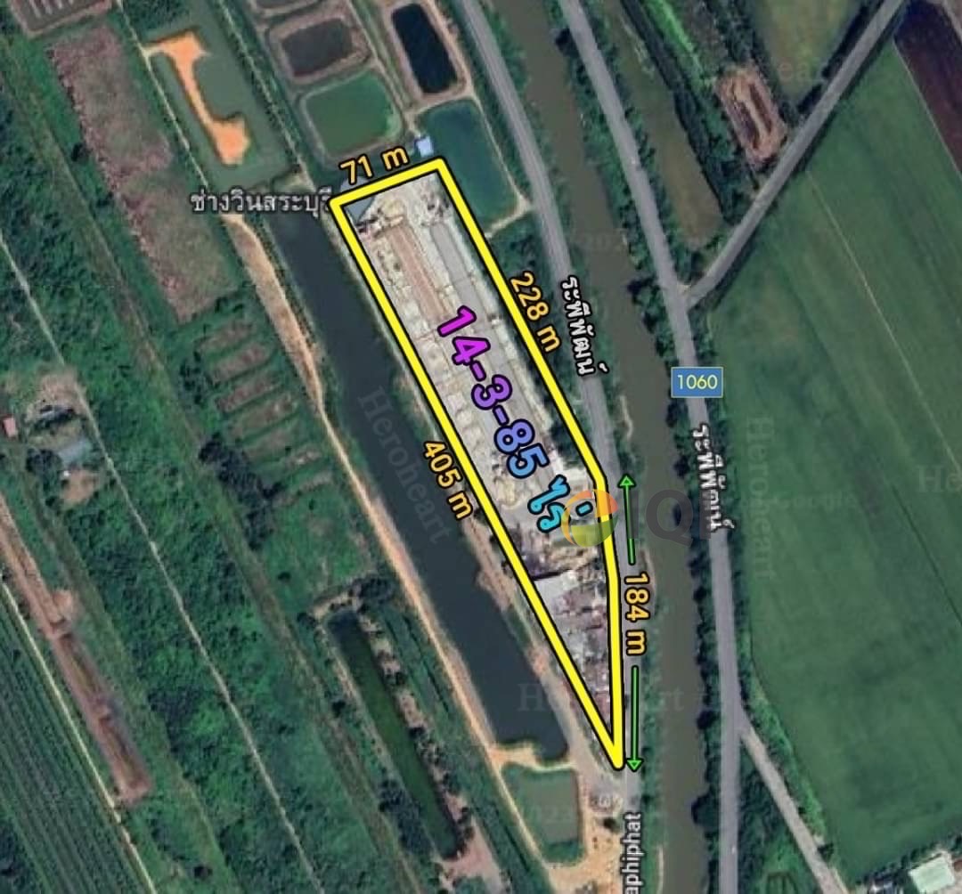 Empty land for sale with business in saraburi province thailand image