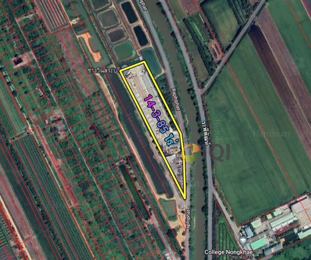 Empty land for sale with business in saraburi province thailand image