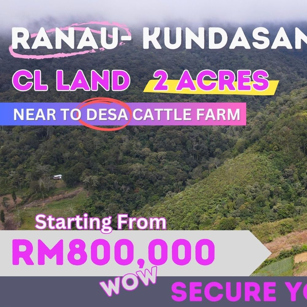 Kundasang Ranau Mt Kinabalu View land Sabah image