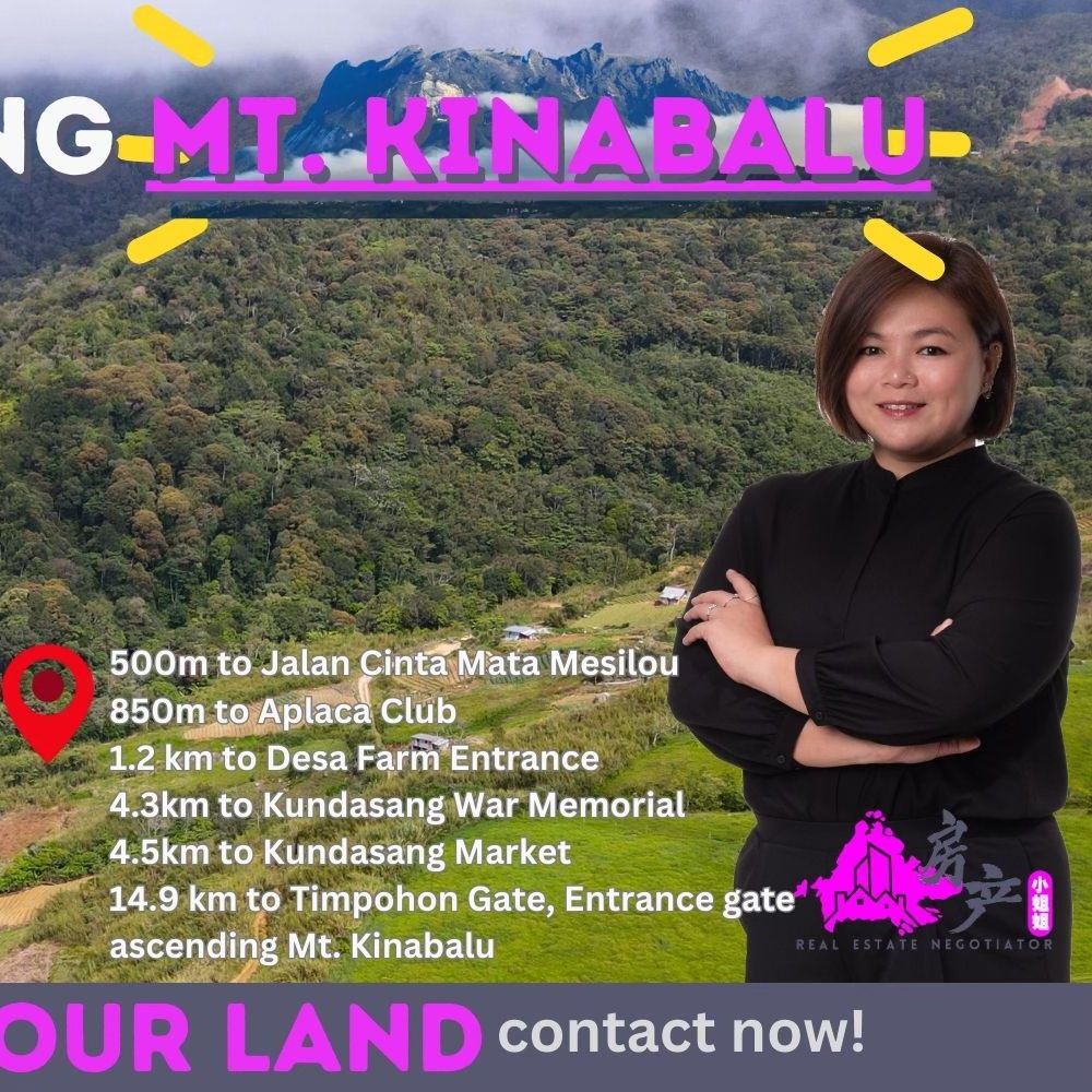 Kundasang Ranau Mt Kinabalu View land Sabah image