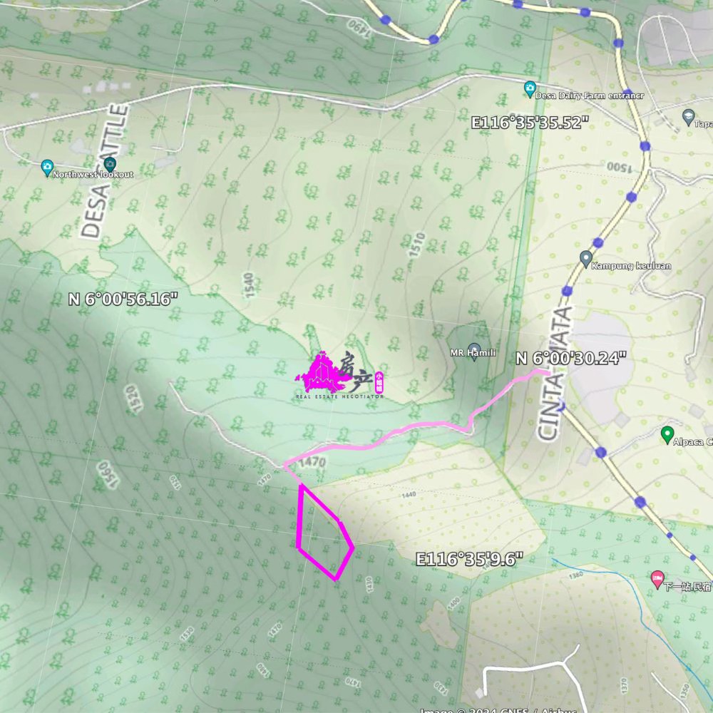 Kundasang Ranau Mt Kinabalu View land Sabah image