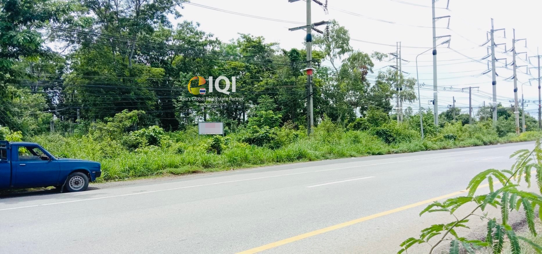 Empty land for sale purple space at Chachoengsao-Kabinburi Road  image