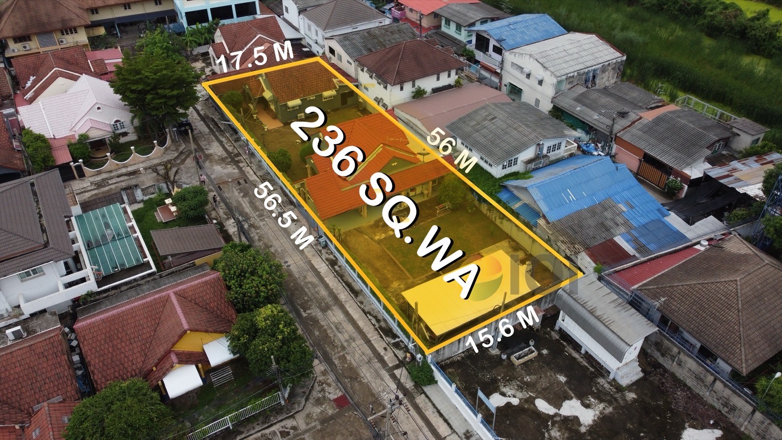 Land and building for sale on Srinakarin Road, next to MRT Yellow Line (Sri Dan Station)  image