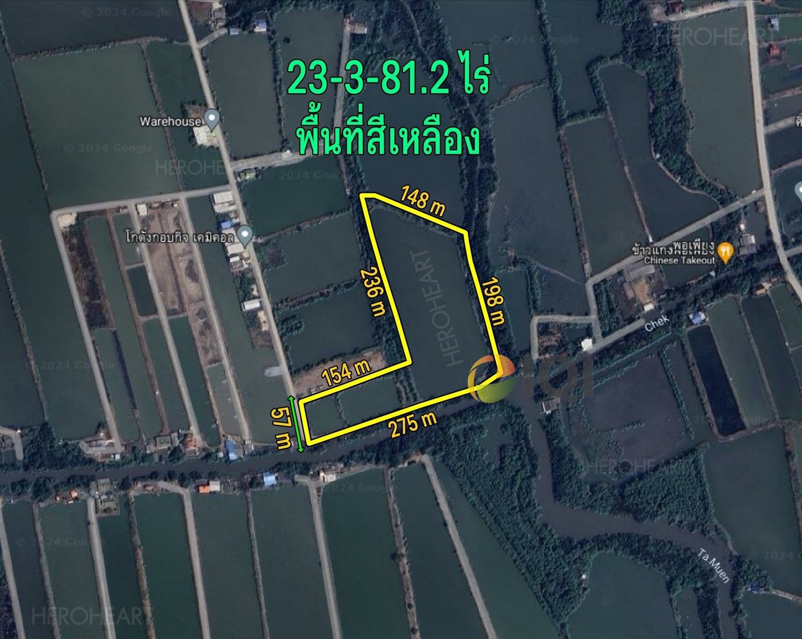 Selling vacant land, area 23 rai 3 ngan 81 square wah, Ban Khlong Suan Subdistrict, Phra Samut Chedi District image