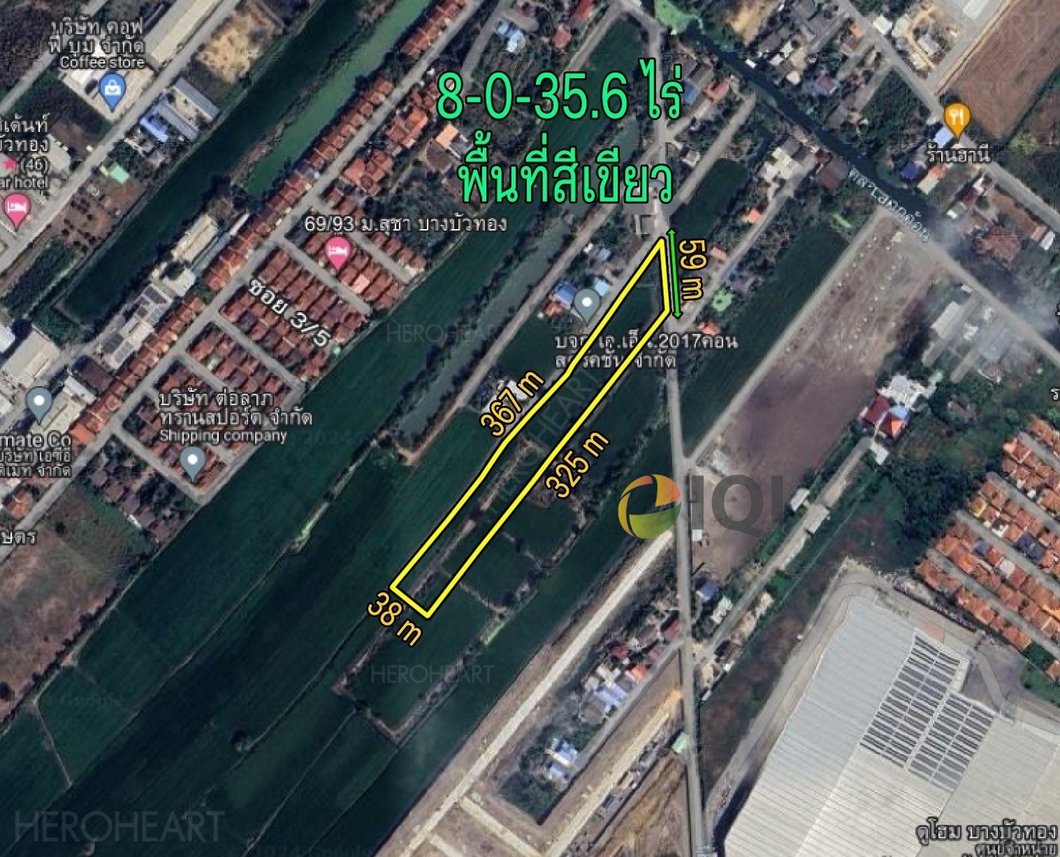 Land for sale, Bang Bua Thong, area 8 – 0 – 35.6 rai, Laharn Subdistrict, Bang Bua Thong District, Nonthaburi image