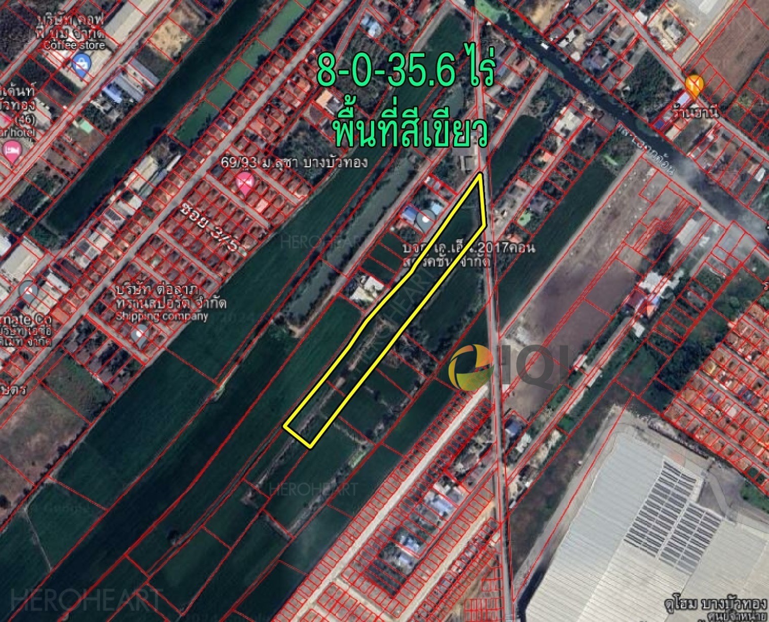 Land for sale, Bang Bua Thong, area 8 – 0 – 35.6 rai, Laharn Subdistrict, Bang Bua Thong District, Nonthaburi image