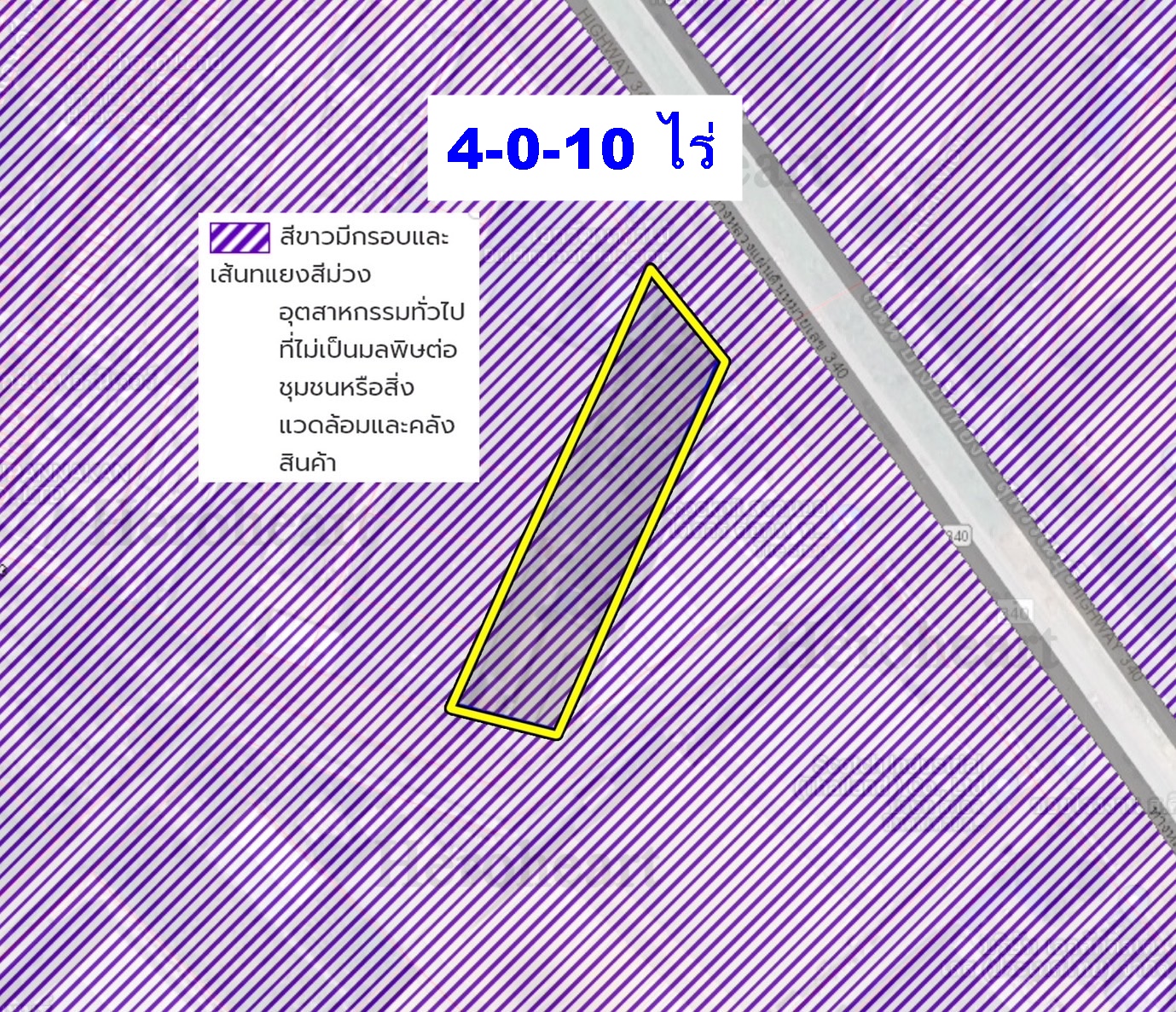Land for sale 4-0-10 rai with office building and 3-storey house, Bang Bua Thong - Suphan Buri Road image