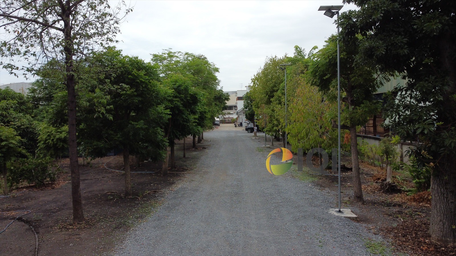 Land for sale 4-0-10 rai with office building and 3-storey house, Bang Bua Thong - Suphan Buri Road image