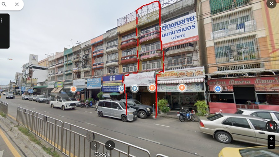 ขายอาคารพาณิชย์ 4.5 หน้าตลาดสดนนทบุรี  ถนนพิบูลสงคราม นนทบุรี image