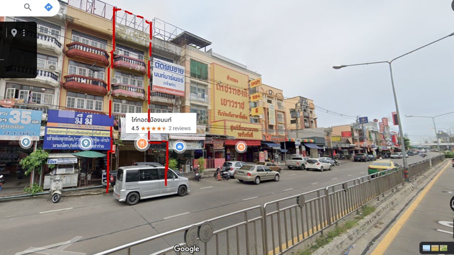 ขายอาคารพาณิชย์ 4.5 หน้าตลาดสดนนทบุรี  ถนนพิบูลสงคราม นนทบุรี image