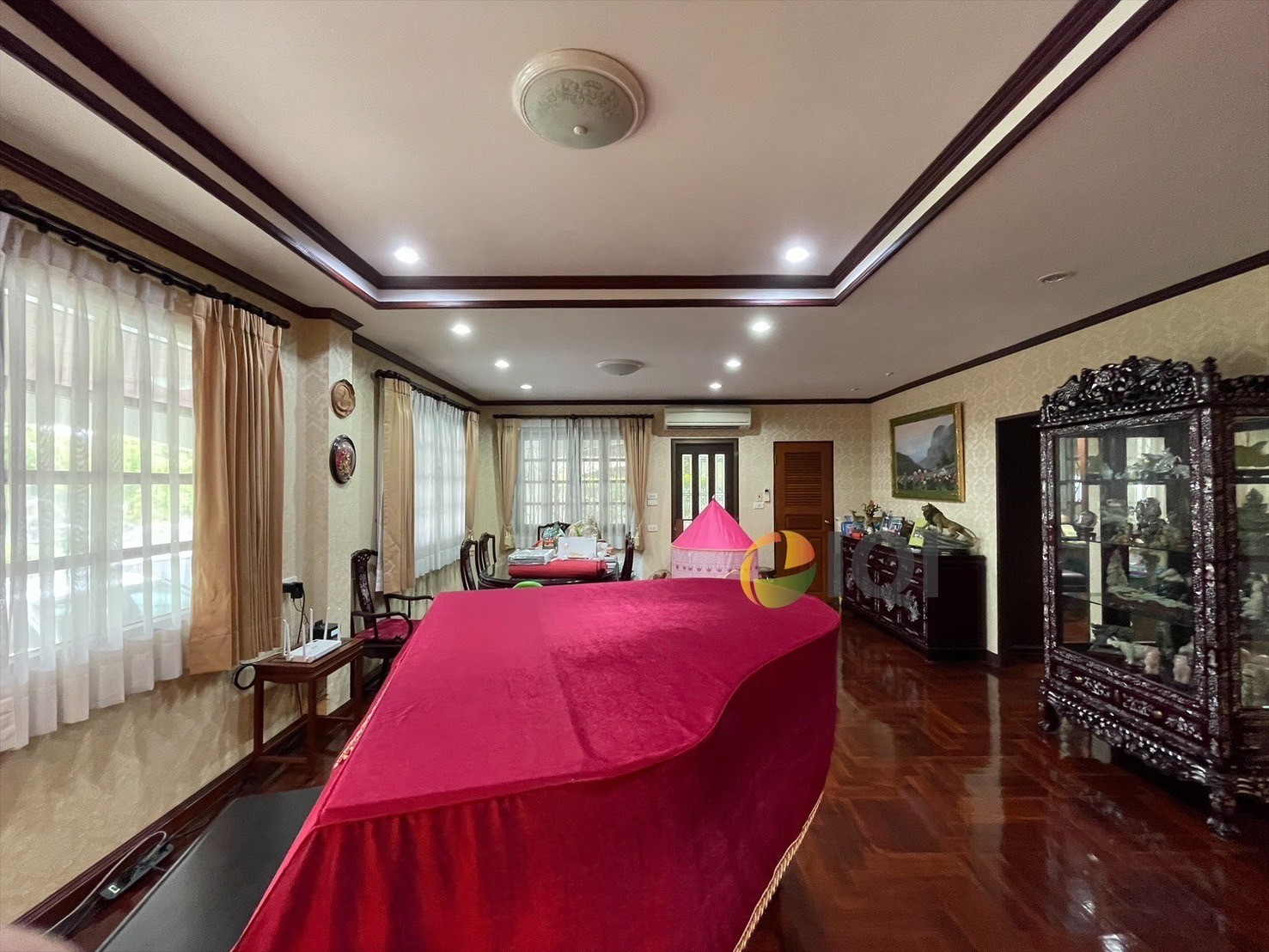 2-storey detached house for sale, Ladawan Village, Srinakarin, project front next to the BTS Sri Bearing Station image