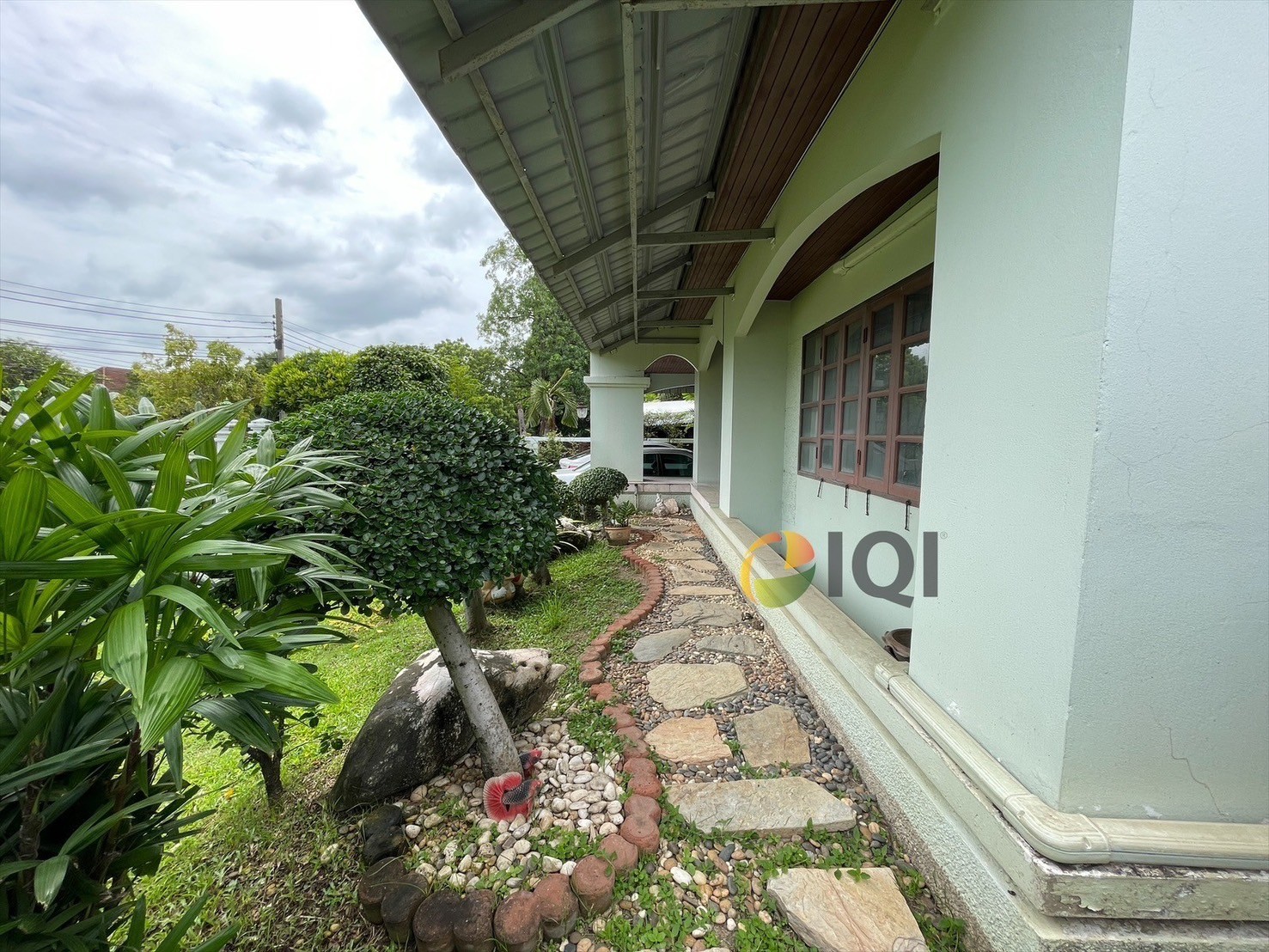 2-storey detached house for sale, Ladawan Village, Srinakarin, project front next to the BTS Sri Bearing Station image