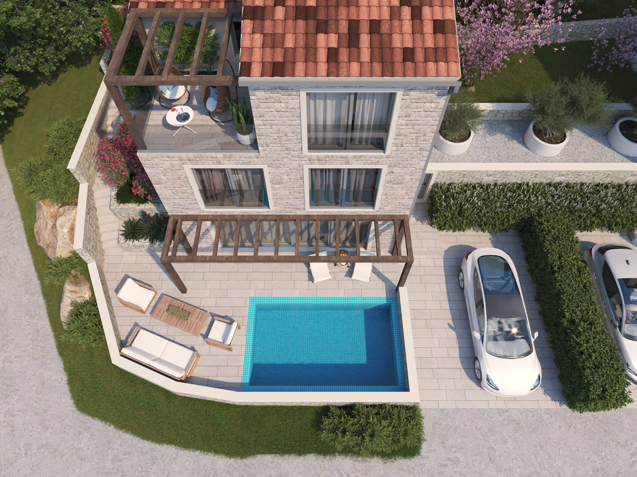 Two Sea-View Villas with Pools in Budva Riviera image