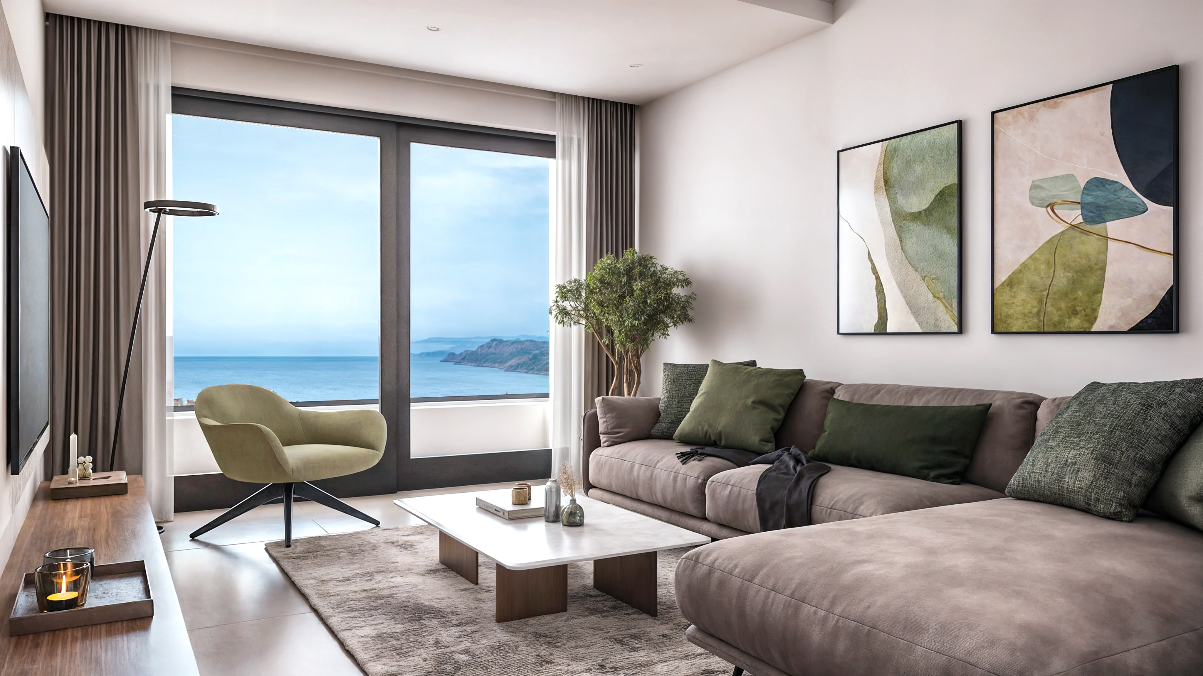 Modern One-Bedroom Apartments with Spectacular Sea Views in Bellevue Residence image