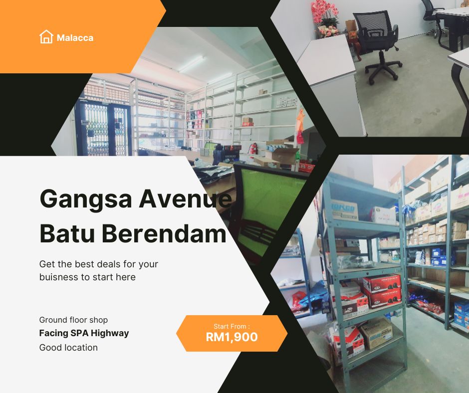 Ground Floor Face Main Road Traffic Light Gangsa Avenue Batu Berendam image