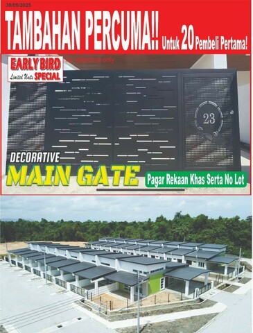 Single Storey Terrace at Taman Sinarmas 2 open for booking image