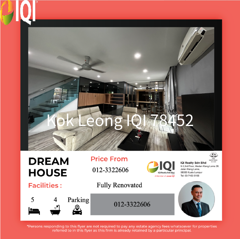 Lagoon Homes Kota Kemuning Fully Renovated Extended 5R4B Fully Furnished  for sale image
