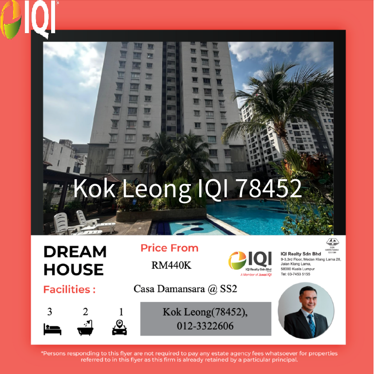  Casa Damansara 1 Unfurnished 3R 2B PJ SS2 Condominium for sale image