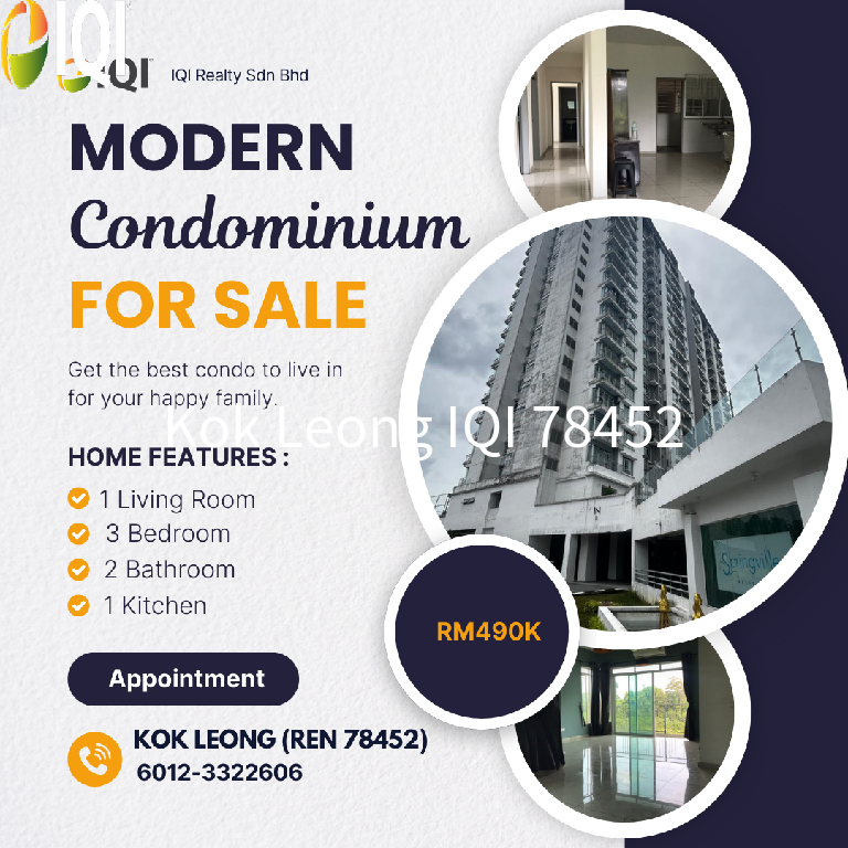 Springville Residence Corner Unit Partial Funished 3R,2B  For Sale image