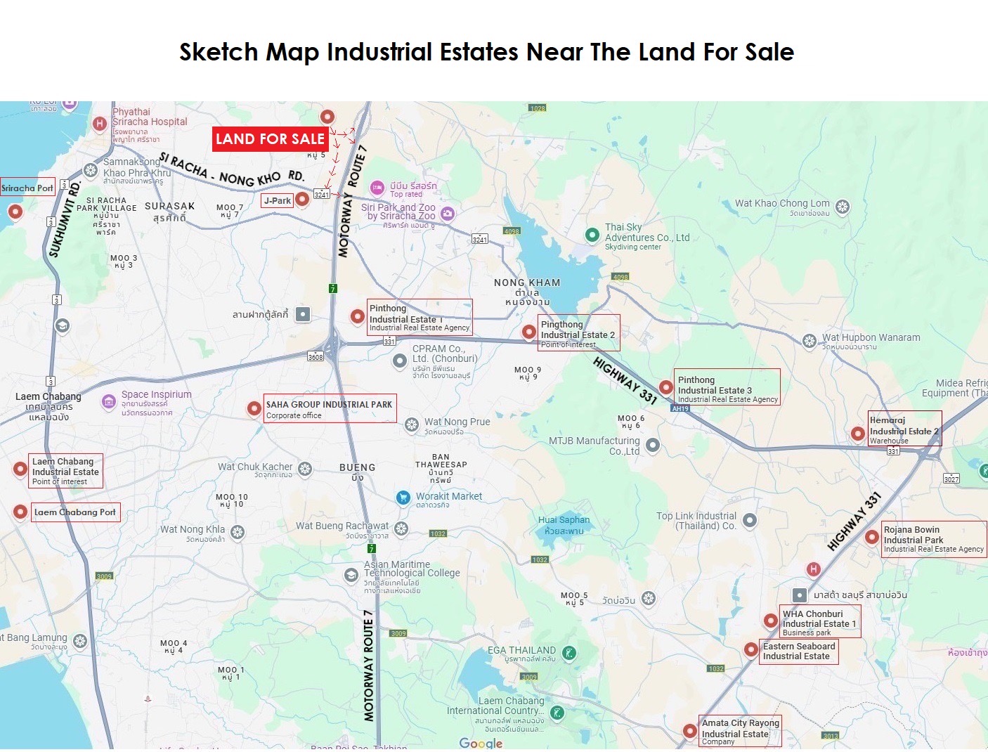 Land for sale Sriracha, Chonburi, area 251 rai, high potential image
