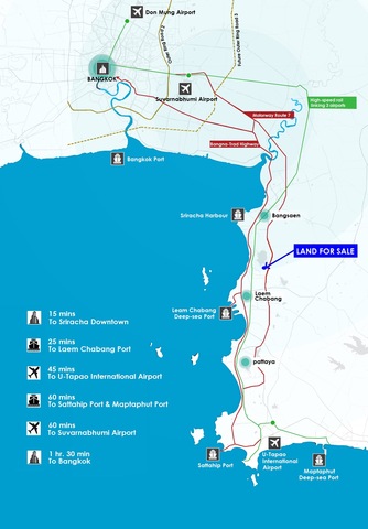 Land for sale Sriracha, Chonburi, area 251 rai, high potential image