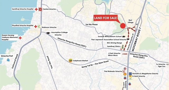 Land for sale Sriracha, Chonburi, area 251 rai, high potential photo